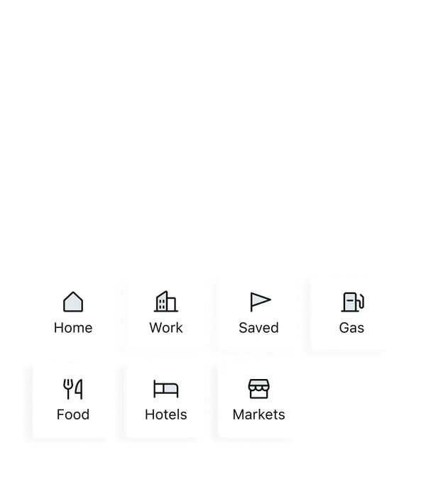 Blucap Go location search categories