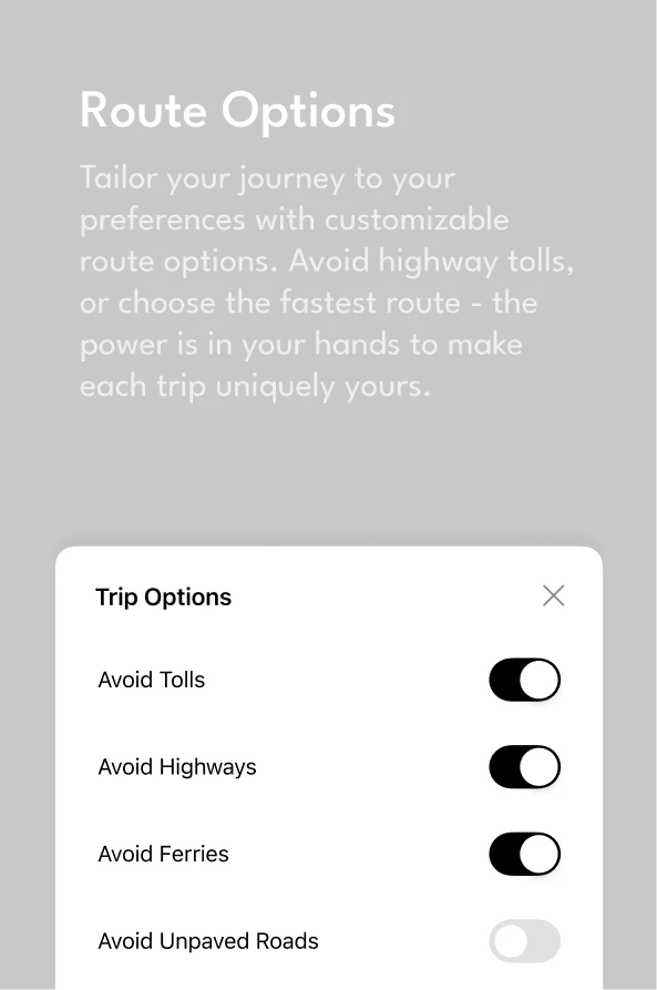 Route Options