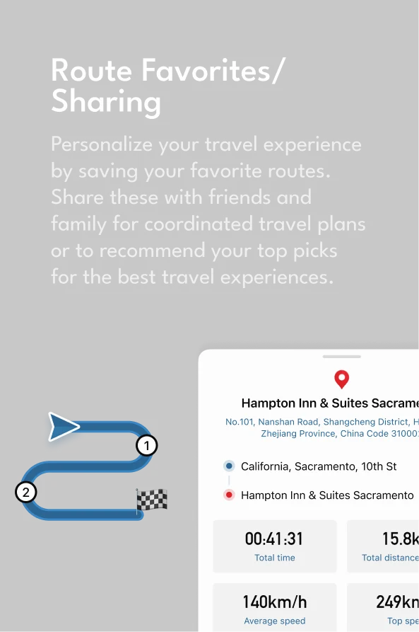 Route Favorites and Sharing