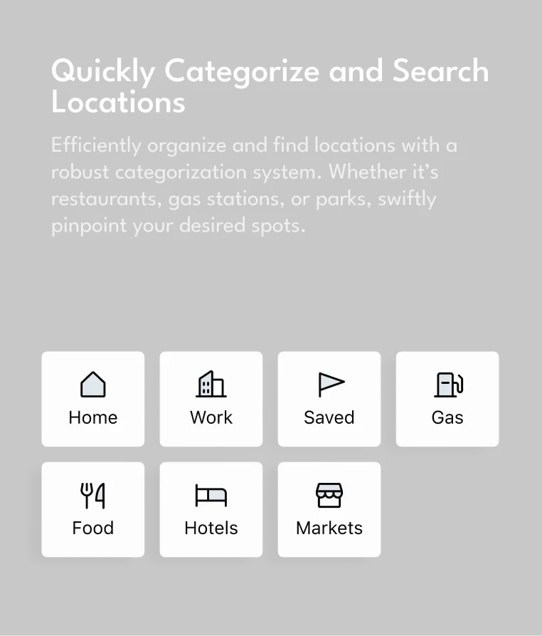 Quickly Categorize and Search Locations
