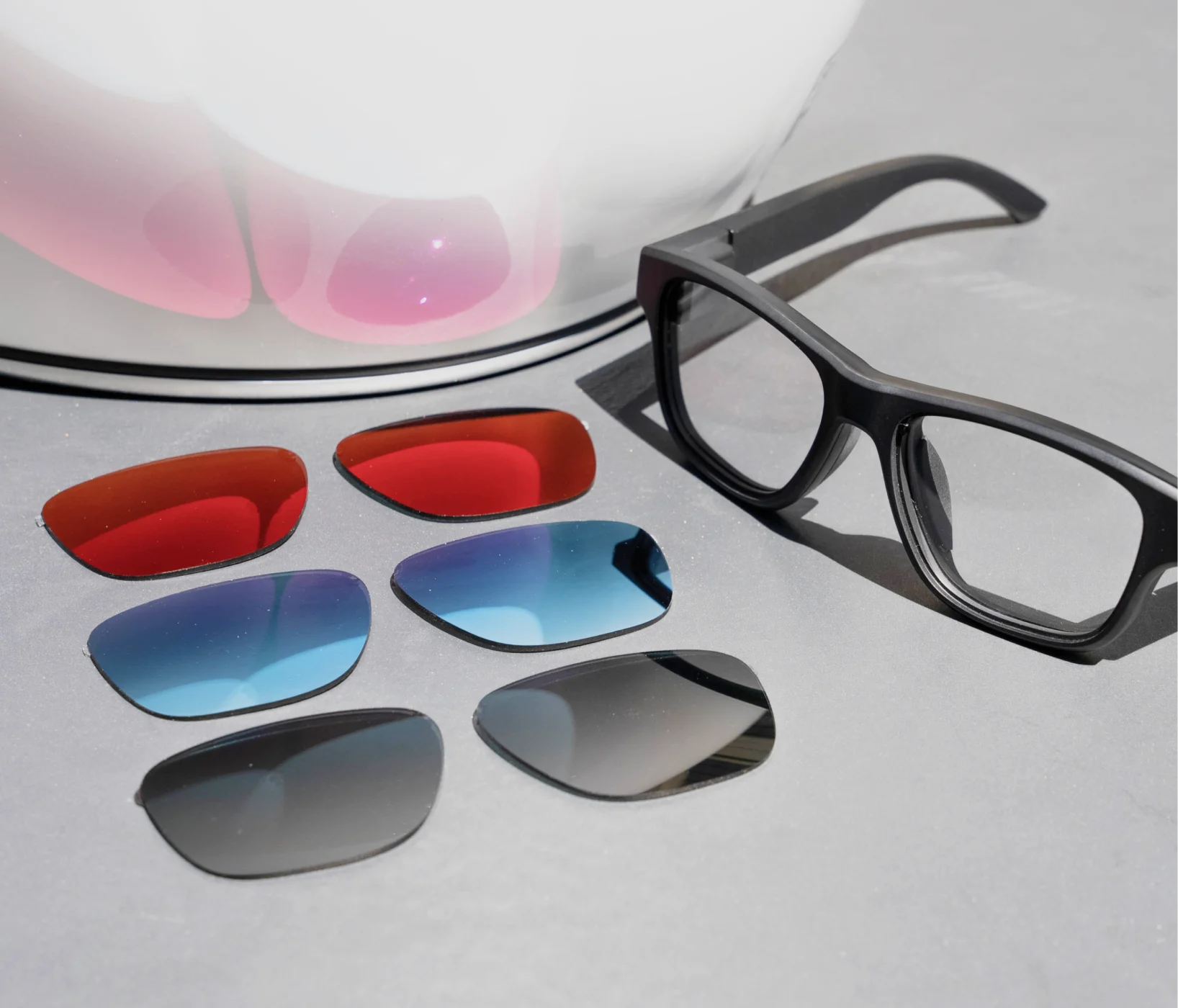 Blucap Moto with ShiftLock replacement lenses